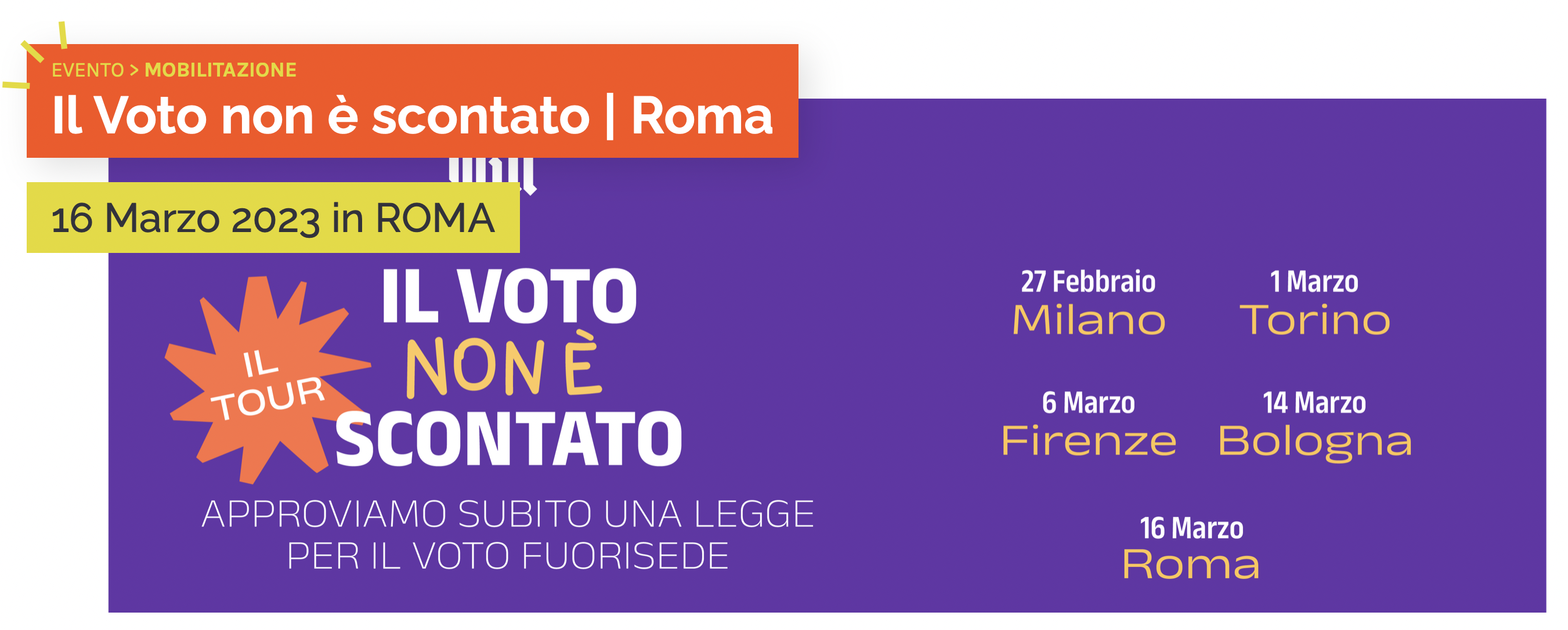 Voto a distanza per i fuori sede
